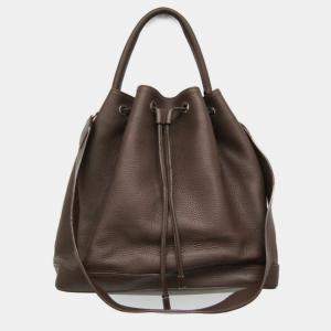 Louis Vuitton Brown  Haute Maroquinerie Chèvre Noe GM Shoulder Bag 