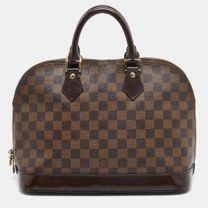 Pre Owned Louis Vuitton Damier Ebene Canvas Alma PM Bag