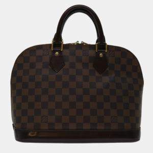 Louis Vuitton Brown Canvas PM Alma Satchels