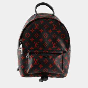 Louis Vuitton Black/Red Limited Edition Monogram Infrarouge Mini Palm Springs Backpack 