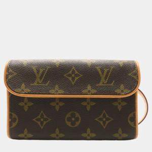 Louis Vuitton Brown Canvas Pochette Florentine Belt Bag