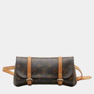 Louis Vuitton Brown Canvas Monogram Pochette Marelle  Belt Bag