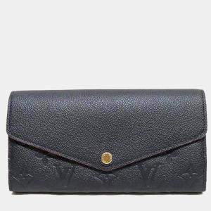 Louis Vuitton Black Leather  Sarah Wallets