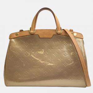 Louis Vuitton Gold Monogram Vernis Leather Brea MM Satchel