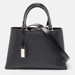 Louis Vuitton Black Epi Leather Kleber MM Bag