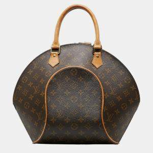 Louis Vuitton Brown Canvas Ellipse MM Top Handle Bag