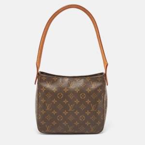 Pre Owned Louis Vuitton Monogram Canvas Looping MM Bag