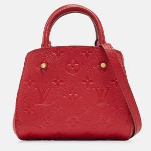 Pre Owned Louis Vuitton Cherry Empreinte Montaigne Nano Bag