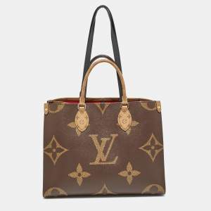 Pre Owned Louis Vuitton Reverse Monogram Giant Canvas Onthego MM Bag