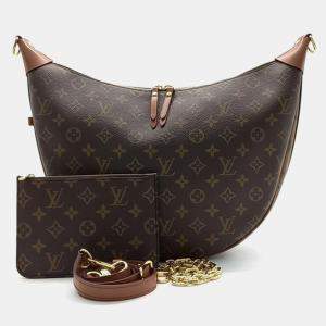 Louis Vuitton Brown Monogram Canvas Loop Hobo Bag