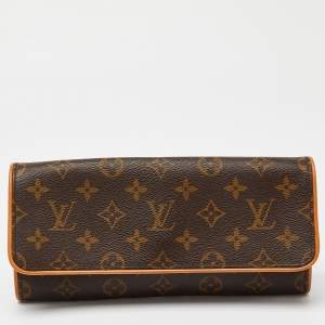 Pre Owned Louis Vuitton Monogram Canvas Twin Pochette GM Bag