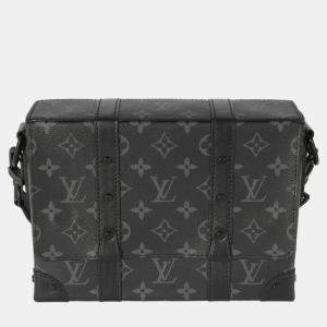 Louis Vuitton Black Monogram Eclipse Trunk Messenger Shoulder Bag