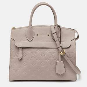 Louis Vuitton Beige Monogram Empreinte Leather Pont Neuf MM Bag