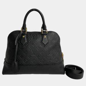 Louis Vuitton Black Monogram Empriente Leather Alma PM Satchel