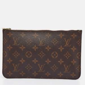 Pre Owned Louis Vuitton Monogram Canvas Zip Pouch