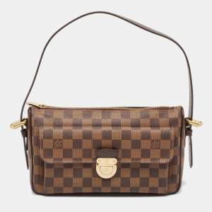 Pre Owned Louis Vuitton Damier Ebene Canvas Ravello GM Bag