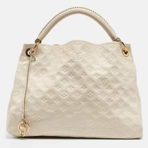 Louis Vuitton Neige Monogram Empreinte Leather Artsy MM Bag