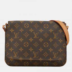 Louis Vuitton Brown Canvas Monogram Musette Tango Short Strap Bag