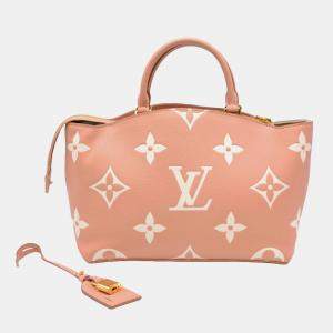 Louis Vuitton Pink Monogram Empreinte Monogram Giant Grand Palais With Strap Bag