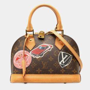 Louis Vuitton Brown Monogram World Tour Alma BB Satchel Bag