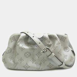 Louis Vuitton Grey Mahina Leather Scala Shoulder Bag