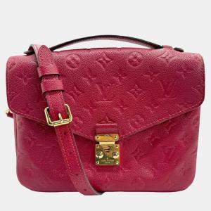 Louis Vuitton  Freesia Monogram Empreinte Leather  Pochette Metis Shoulder Bag