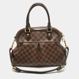 Pre Owned Louis Vuitton Damier Ebene Canvas Trevi PM Bag