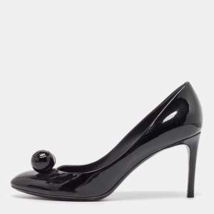 Louis Vuitton Black Patent Leather Betty Pumps Size 38