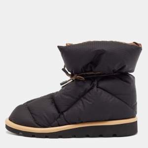 Louis Vuitton Black Nylon Snow Boots Size 39