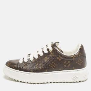 Louis Vuitton Monogram Canvas Time Out Sneakers Size 37