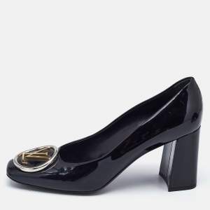 Louis Vuitton Black Patent Leather Madeleine Pumps Size 39