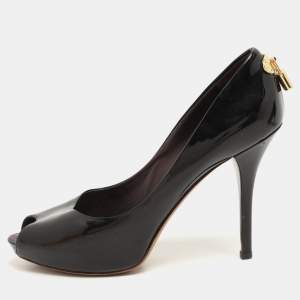 Louis Vuitton Dark Burgundy Patent Leather Oh Really! Pumps Size 39