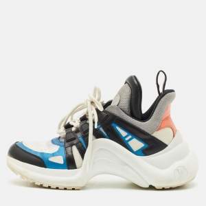 Louis Vuitton Multicolor Leather and Mesh LV Archlight Sneakers Size 38