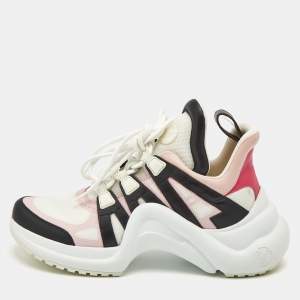 Louis Vuitton Multicolor Leather and Mesh Archlight Sneakers Size 39