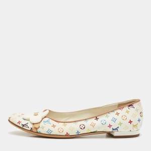 Louis Vuitton Multicolore Monogram Canvas Ballet Flats Size 38.5