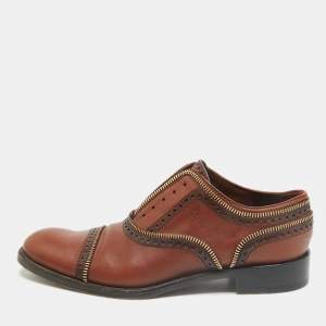 Louis Vuitton Brown Leather Tomboy Richelieu Oxfords Size 39