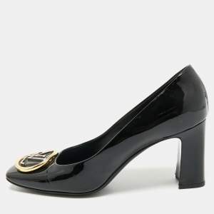 Louis Vuitton Black Patent Leather Madeleine Pumps Size 42