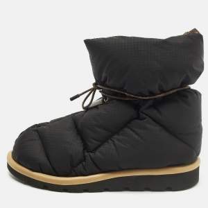 مملوكة مسبقًا Louis Vuitton Size 38 Black Nylon Monogram Pillow Comfort Ankle Boots