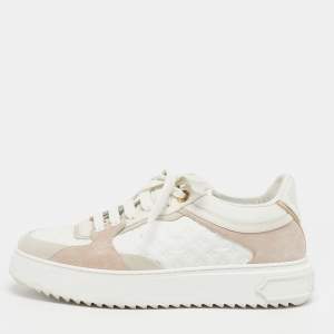 مملوكة مسبقًا Louis Vuitton Time Out Size 39 Multicolor Suede and Monogram Leather Low Top Sneakers