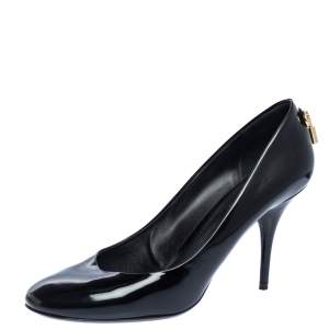 Pre Owned Louis Vuitton Black Patent Leather Oh Really! Pumps Size 41