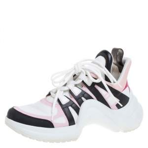 مملوكة مسبقًا Louis Vuitton Multicolor Leather and Mesh LV Archlight Sneakers Size 39.5