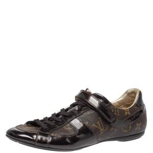مملوكة مسبقًا Louis Vuitton Monogram Canvas and Pattern Leather Sneakers Size 38.5