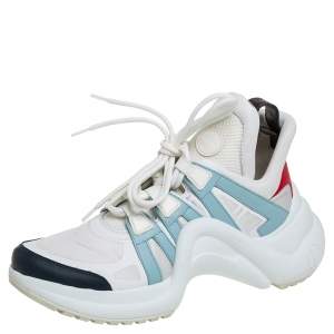 Louis Vuitton Multicolor Nylon And Leather Archlight Low Top Sneakers Size 38