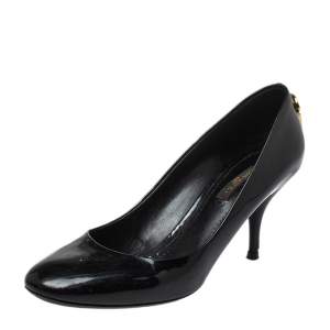 Louis Vuitton Black Patent Leather Oh Really! Pumps Size 37.5