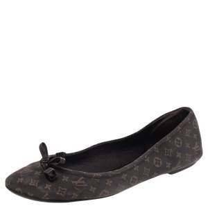 مملوكة مسبقًا Louis Vuitton Brown Monogram Canvas Idylle Debbie Ballet Flats Size 40