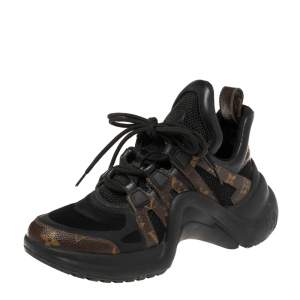 Louis Vuitton Brown Monogram Canvas And Mesh LV Archlight Sneakers Size 38 
