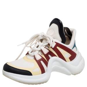 Louis Vuitton Multicolor Leather And Mesh  Archlight Low Top Sneakers Size 38.5