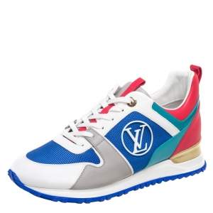 Louis Vuitton Multicolor Leather And Mesh Run Away Sneakers Size 39