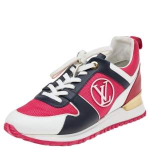 Louis Vuitton Multicolor Leather And Mesh Run Away Low Top Sneakers Size 37.5