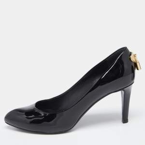 Pre Owned Louis Vuitton Black Patent Leather Oh Really! Pumps Size 35.5